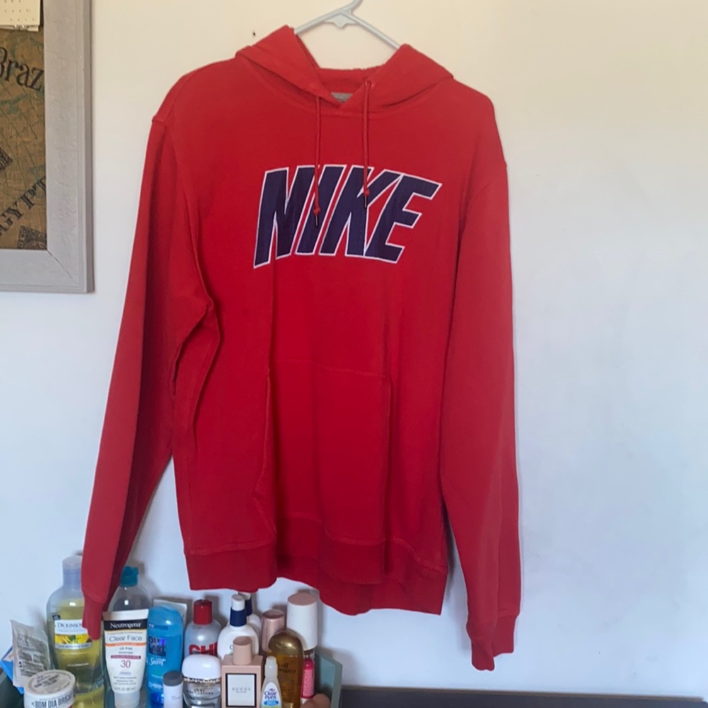 Nike red hoodie